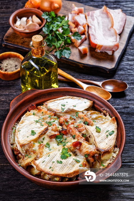 Tartiflette, Potato, Onion, Bacon Cheese Casserole