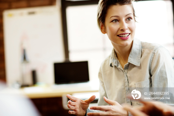 Business people talking in office