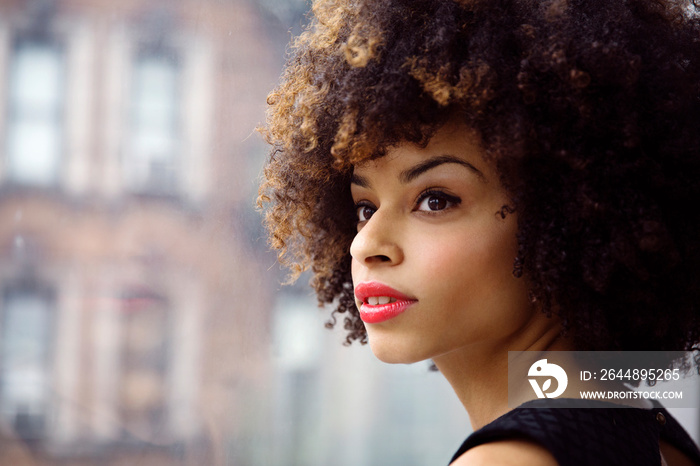 Portrait of attractive young woman