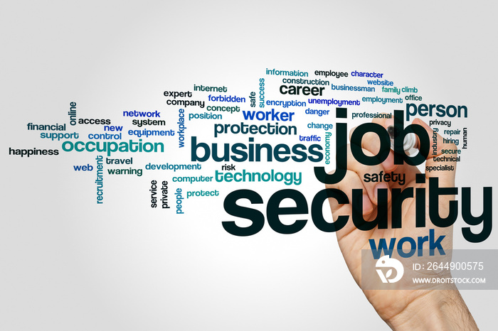 Job security word cloud