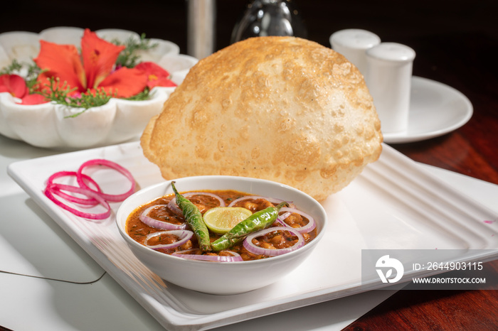 Chola Bhatura Dish