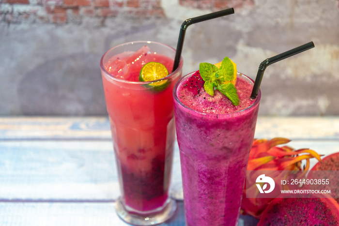 fruit juice, dragon fruit healthy drink