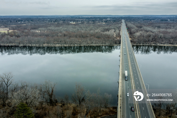 Highway crossing over the Connecticut River  Route 291, Connecticut