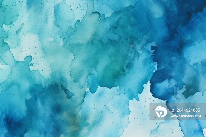 Blue watercolor abstract background