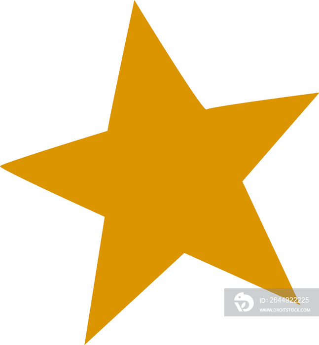 gold star isolated png