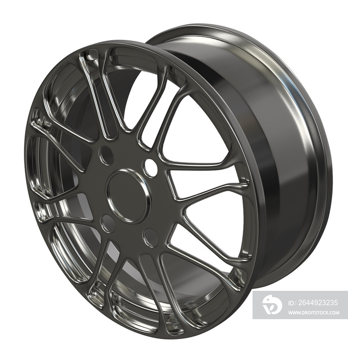 3d rendering illustration of a car wheel rim