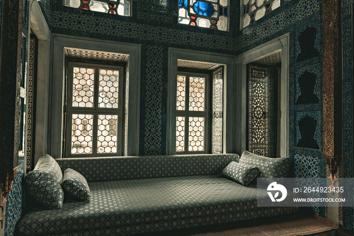 Topkapi Palace inside decoration Istanbul Turkey
