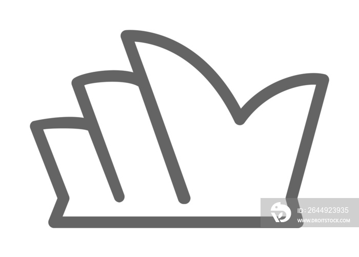 Sidney Opera House icon. Element of theatre icon. Thin line icon for website design and development, app development. Premium icon