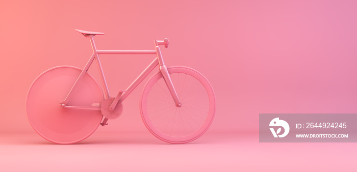 minimal pink bike