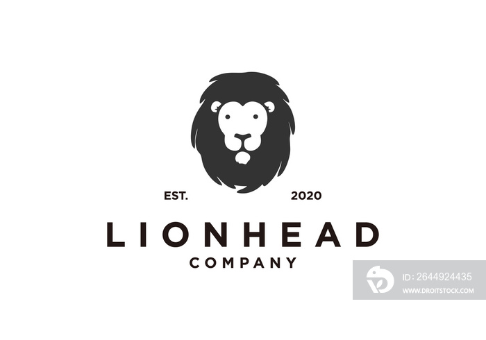 lion logo illustration design