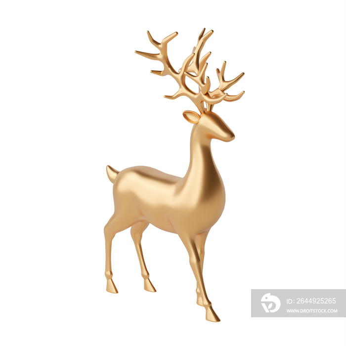 Reindeer isolated 3d render