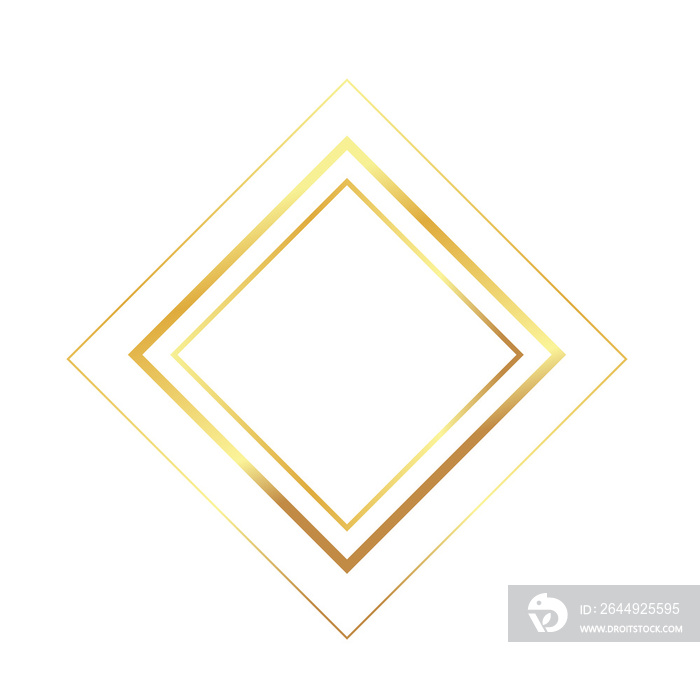 golden geometric frame