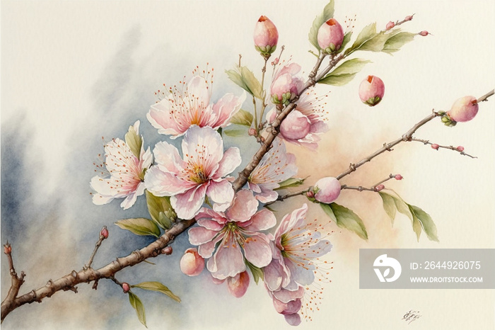 beautiful cherry blossom flowers background