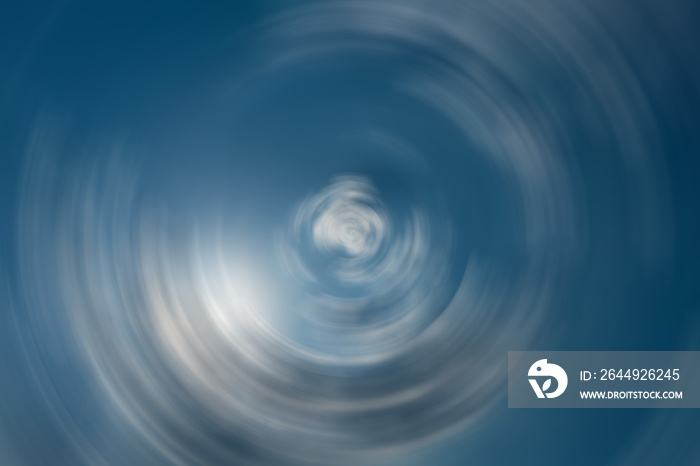 Blue sky and sun shine abstract radial blur illustration