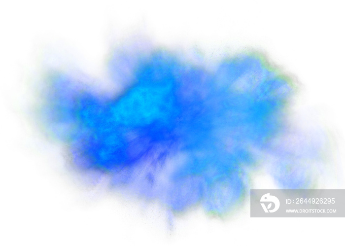 blue dust smoke abstract particles