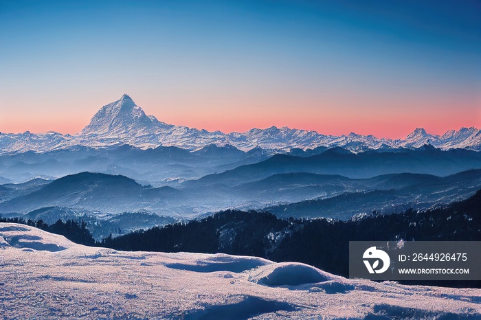 winter mountain landscape