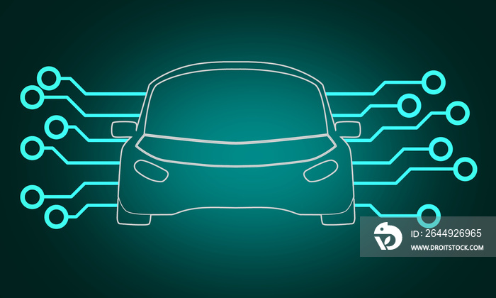 Autonomous car with the signal circut