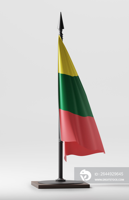 LITHUANIA Colors Background, LITHUANIAN National Flag (3D Render)