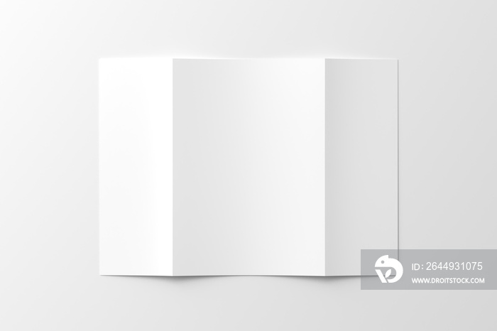 A4 A5 Gatefold Brochure White Blank Mockup