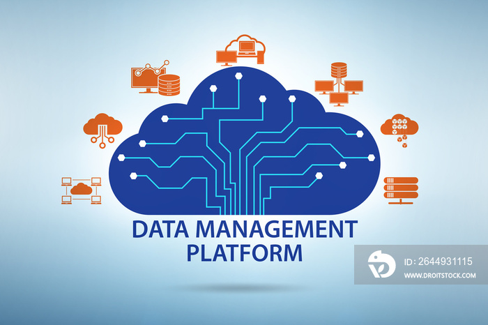 Illustration of data management concept