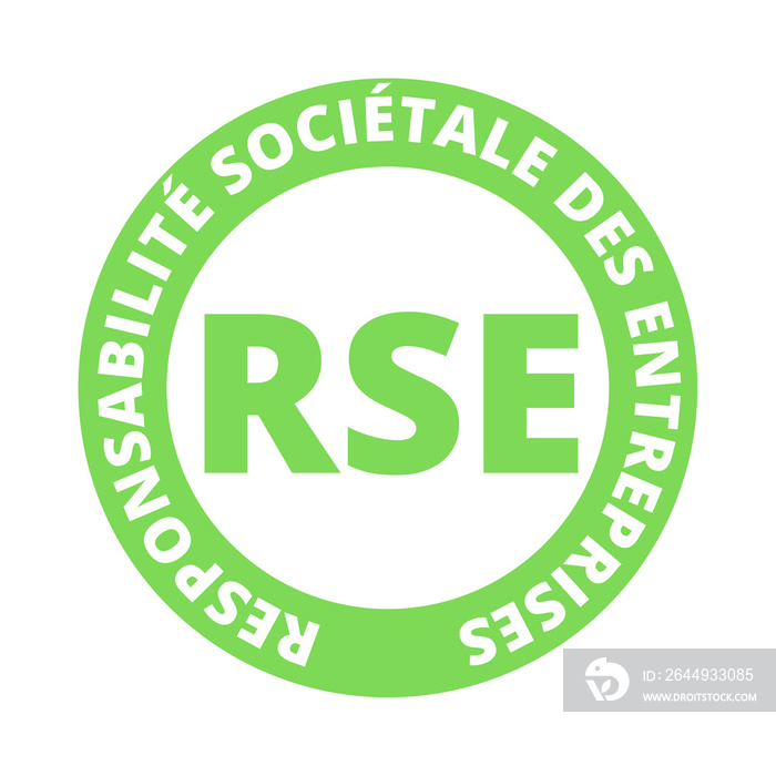 Symbole RSE responsabilité sociétale des entreprises