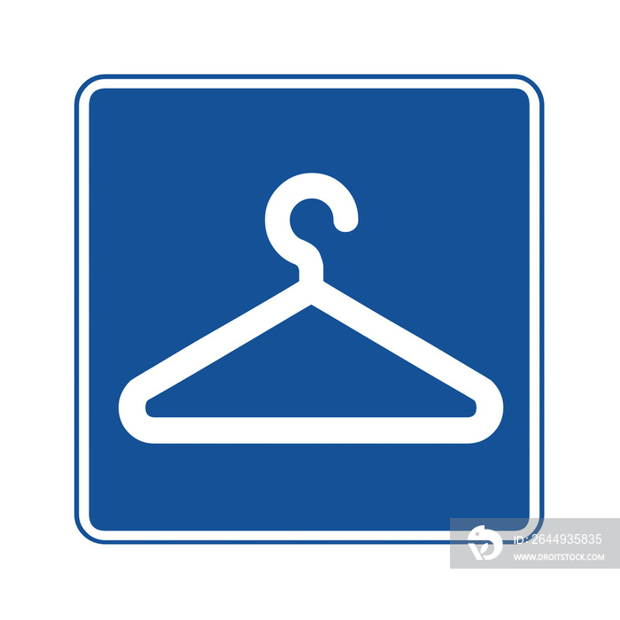 Coat check symbol pictogram