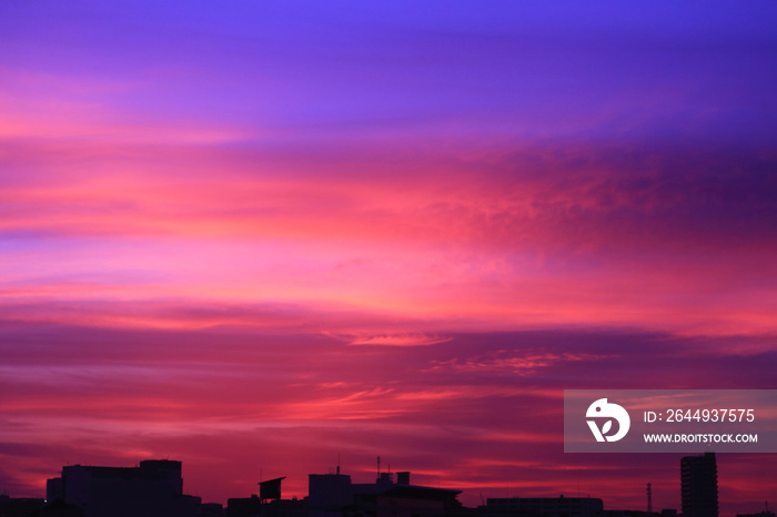 晩夏～早秋の夕景　街並み