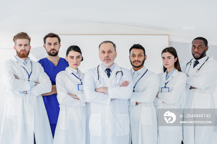 Smart doctors working at clinic