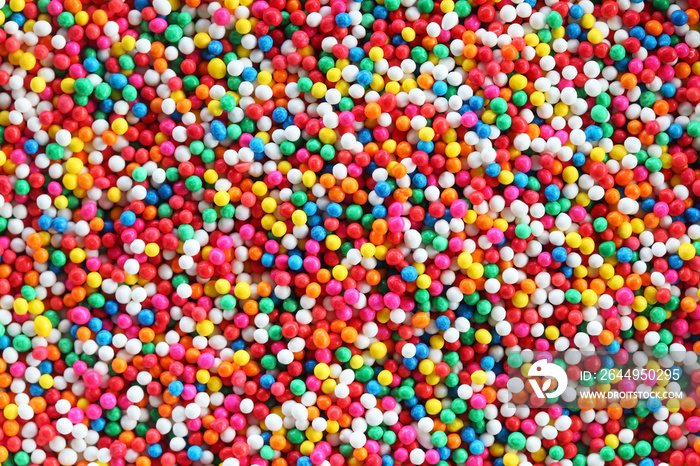 colorful sugar sprinkles background.