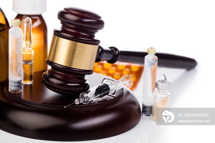 law gavel medicines and drugs