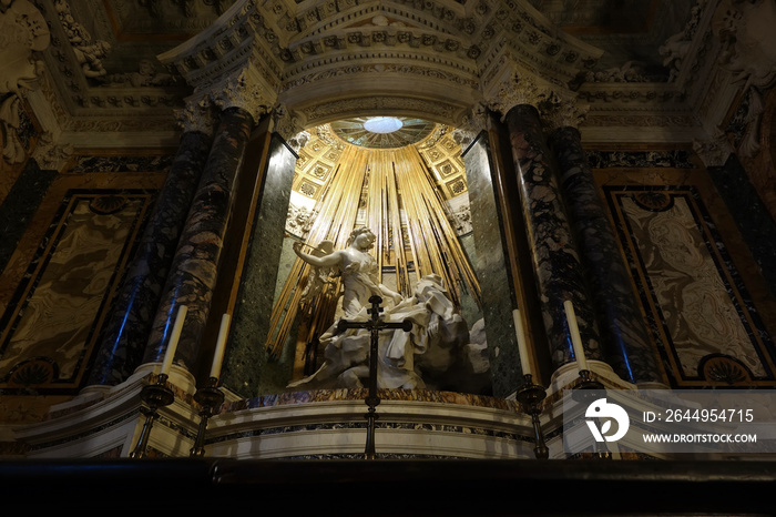 Ecstasy of St. Teresa by the baroque sculptor Gian Lorenzo Bernini