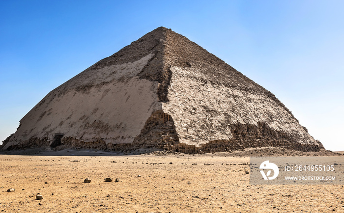 Red pyramid in Dahshur, Cairo, Egypt