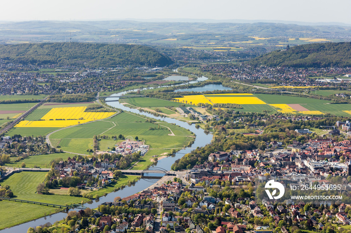 Weser und Porta Westfalica