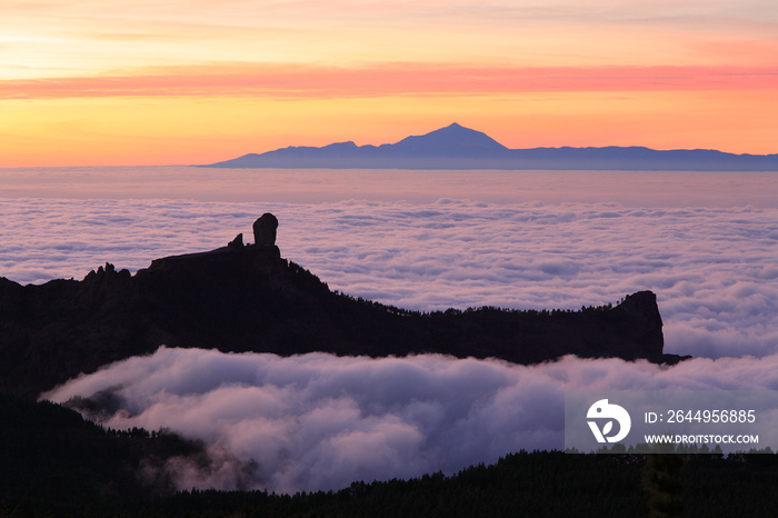 View of Tenerife from Gran Canaria