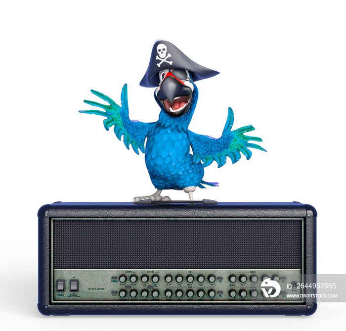 parrot pirate is on the radio