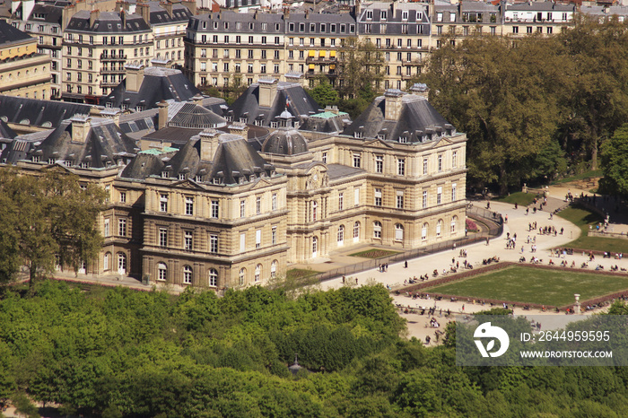 Paris, vu du ciel - Sénat Jardins du Luxembourg