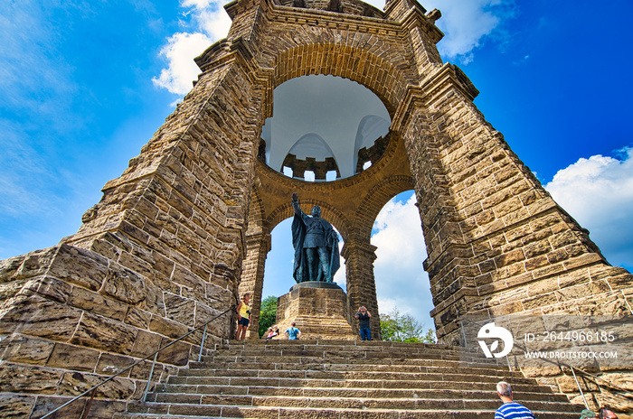 Kaiser Wilhelm Monument in Porta Westfalica North Rhine-Westphalia