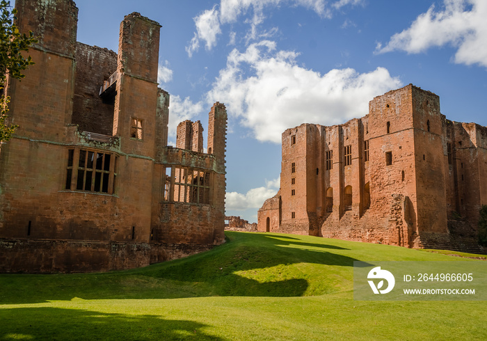 Kenilworth Castle in England, West Midlands, UK, formed a base for Lancastrian operations in the Wars of the Roses