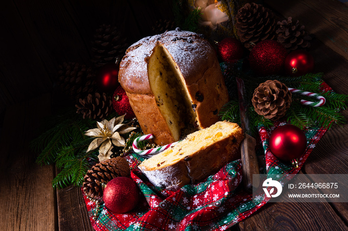 a delicious genuine Italian mum Christmas panettone