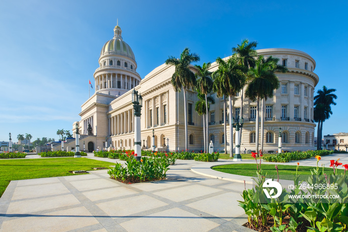 The recently restored Capitol of Havana