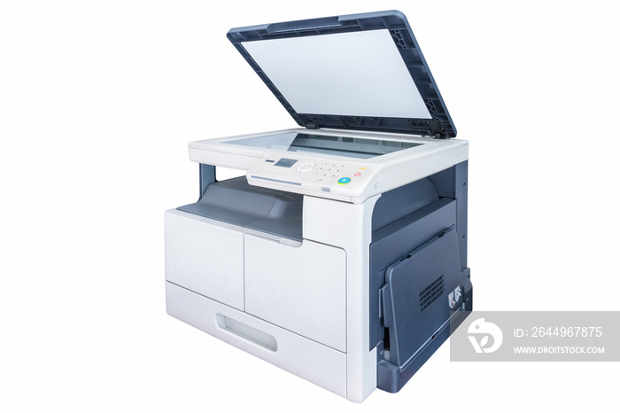 print copy machine isolated