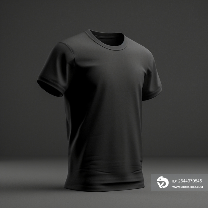 Black t-shirt for mockup