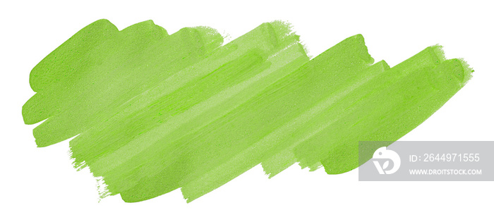 Lime green brush isolated on transparent background. Lime green brush, png