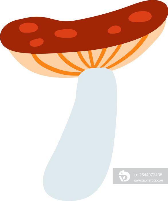 Cute mushroom Illustration for design element