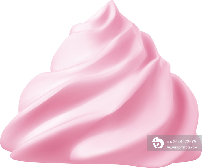 Pink meringue