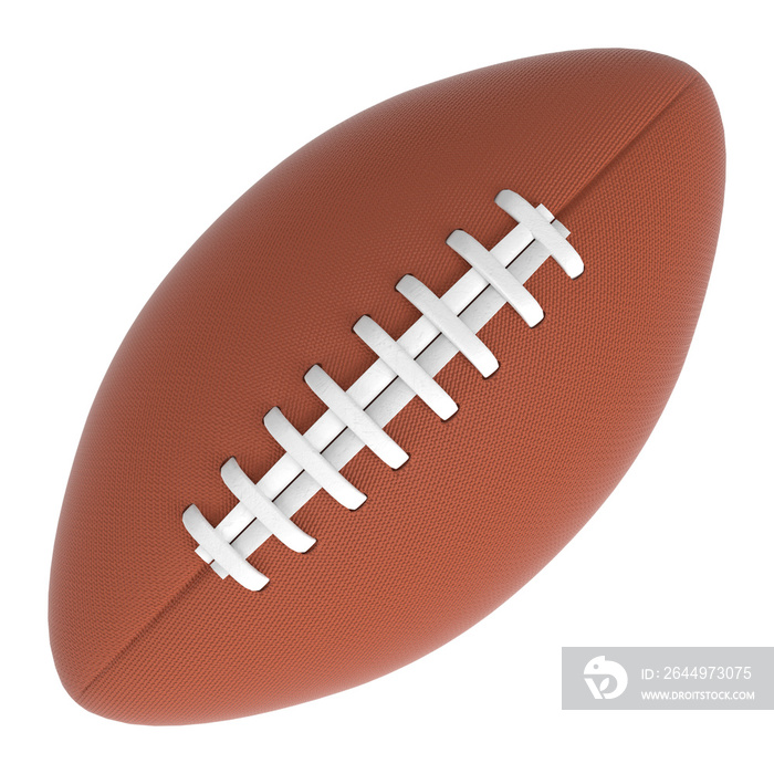 3D rendering illustration of an American football ball