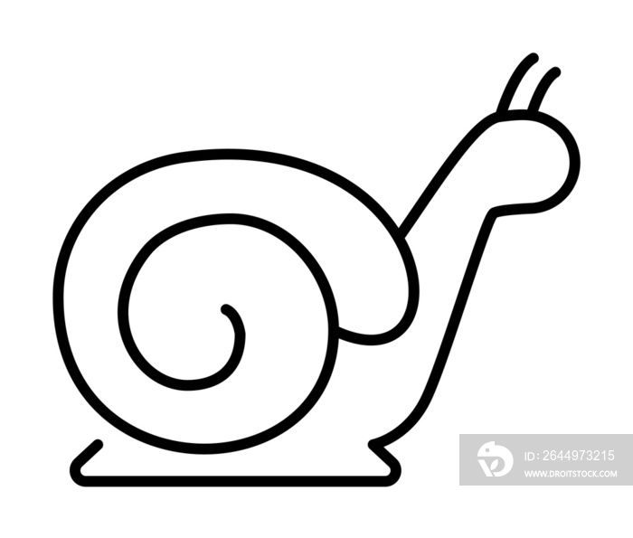 snail icon illustration on transparent background