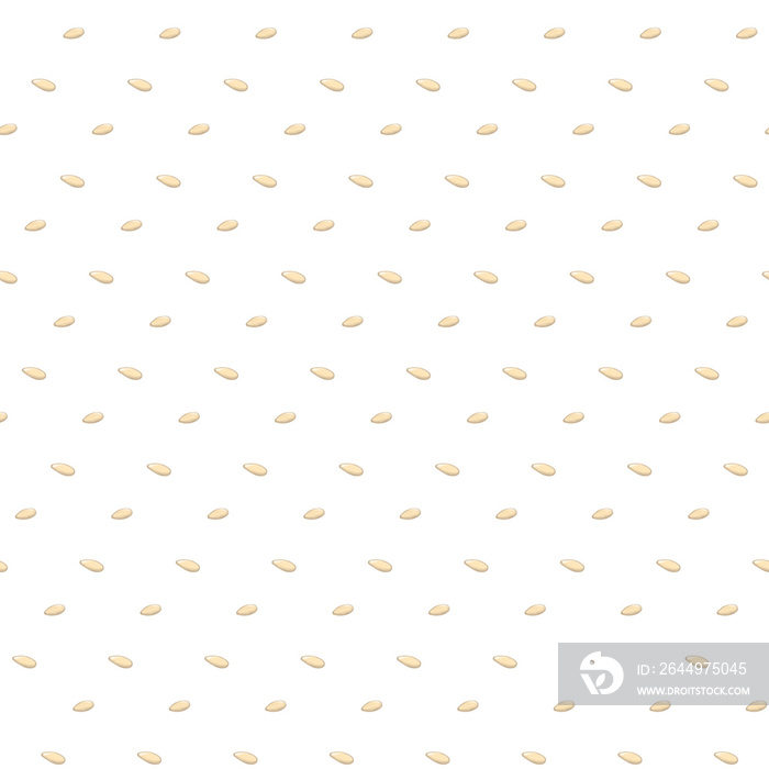 White sesame seed pattern on transparent background.