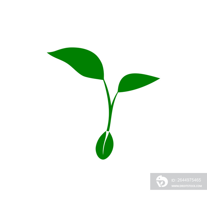 Sprout icon isolated on transparent background