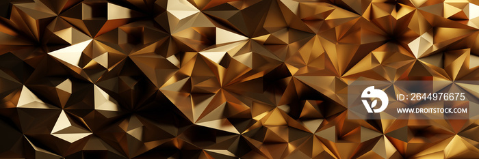 Gold metal background. Brushed metallic texture. 3d rendering